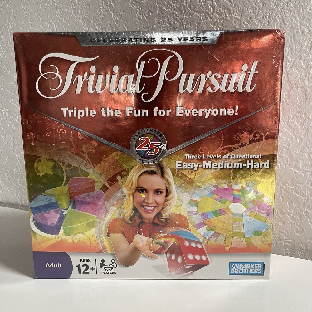 Parker Brothers Trivial Pursuit‎ 25th Anniversary Edition Sealed Trivia Game